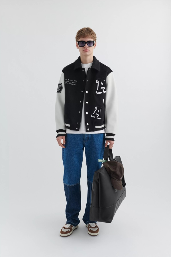 Illusion Varsity Jacket Black Axel Arigato