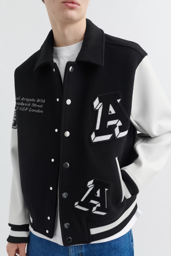 Illusion Varsity Jacket Black Axel Arigato
