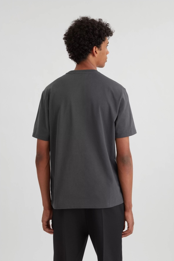 College Logo T-Shirt Axel Arigato Faded Black