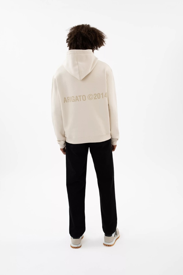 Axel Arigato Pale Beige Monogram Hoodie