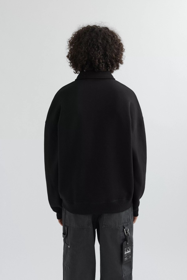 Axel Arigato Signature Polo Sweatshirt Black