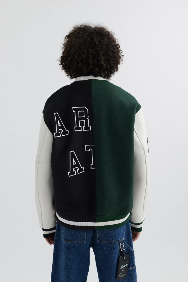 Axel Arigato Offense Varsity Jacket Green Black