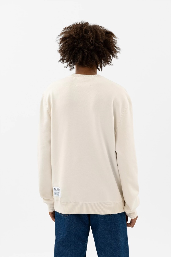 Varsity Bee Bird Sweatshirt Pale Beige Axel Arigato