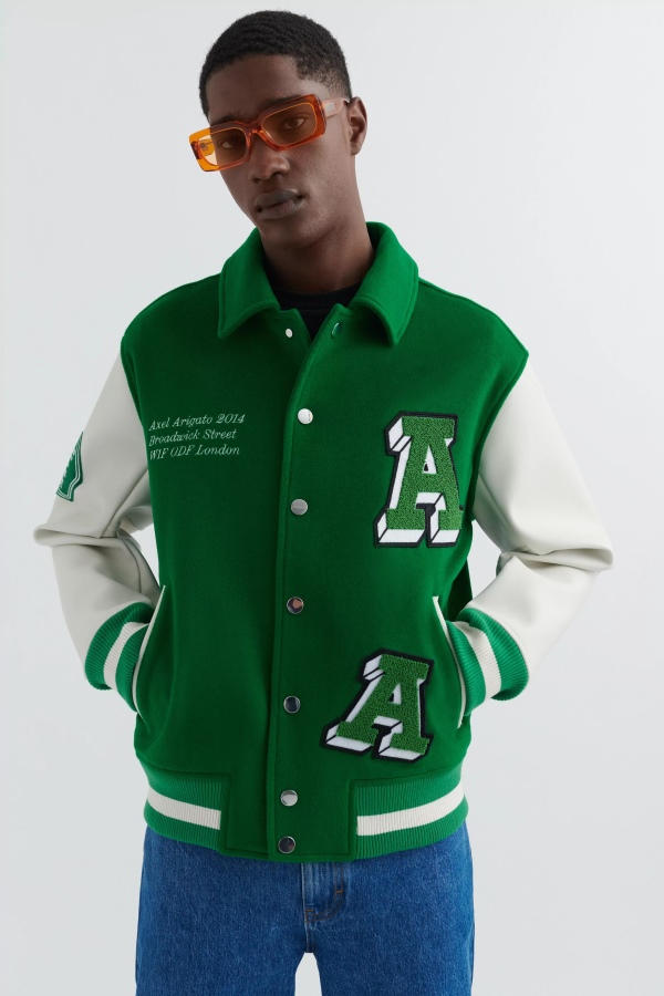 Illusion Varsity Jacket Axel Arigato Jolly Green
