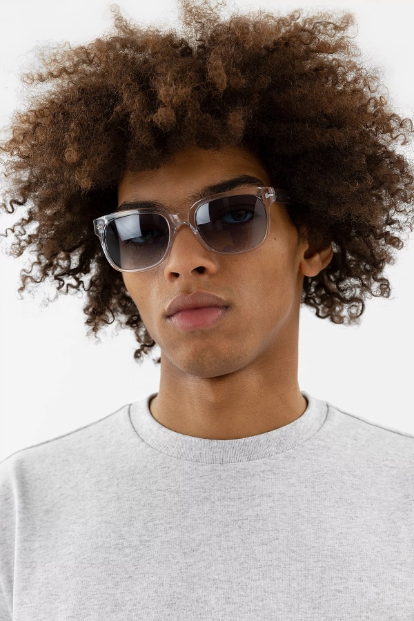 Jet Square Sunglasses Axel Arigato Transparent Fading Blue