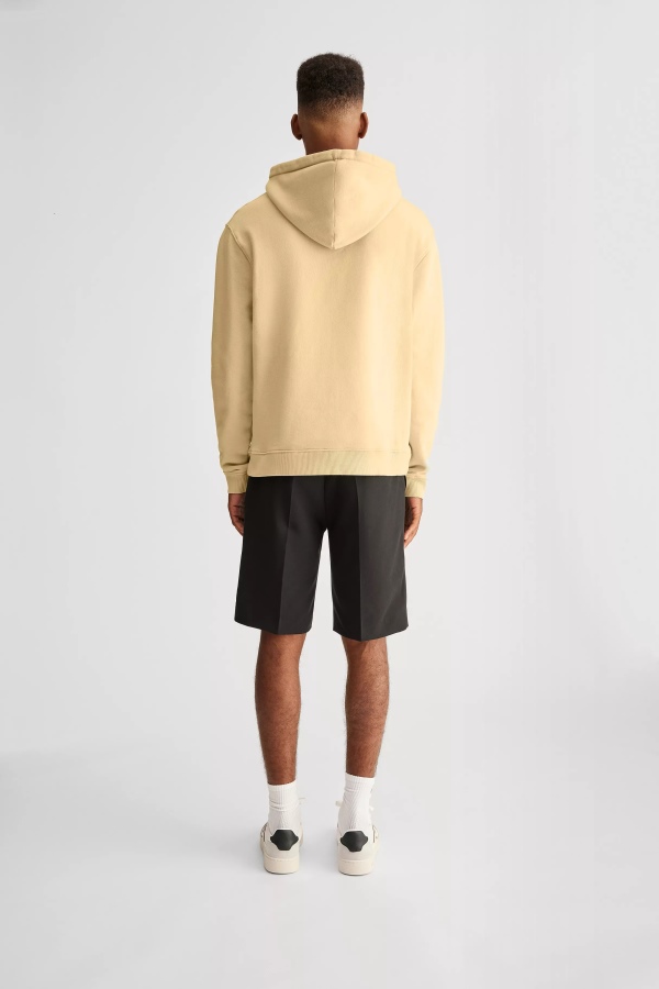 Axel Arigato Natural Yellow Focus Logo Hoodie