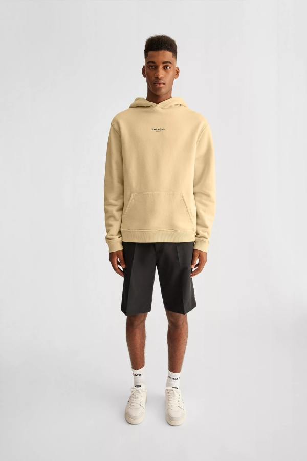Axel Arigato Natural Yellow Focus Logo Hoodie