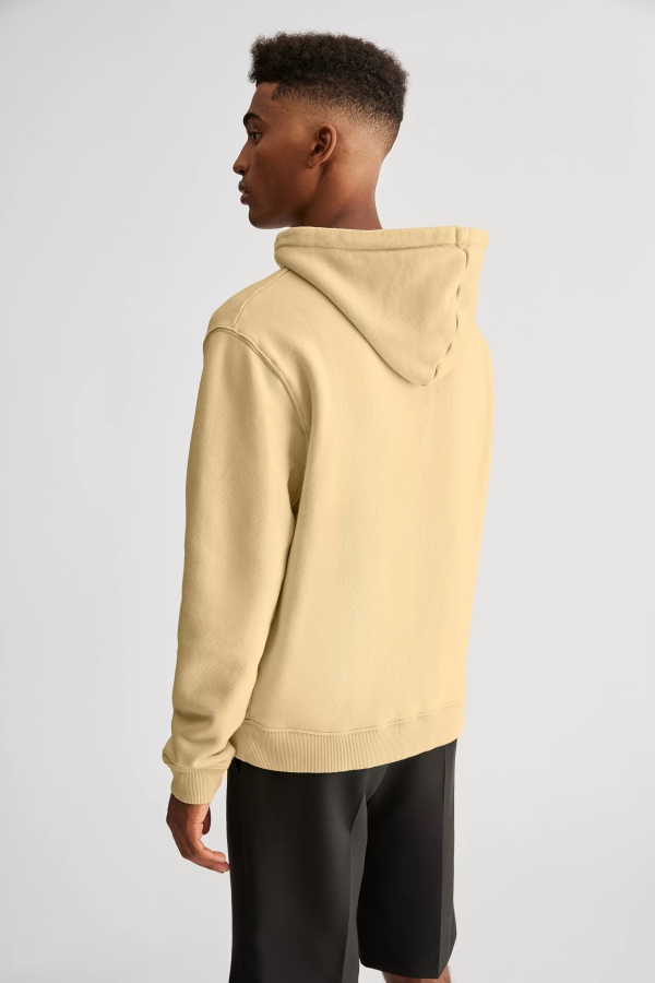 Axel Arigato Natural Yellow Focus Logo Hoodie