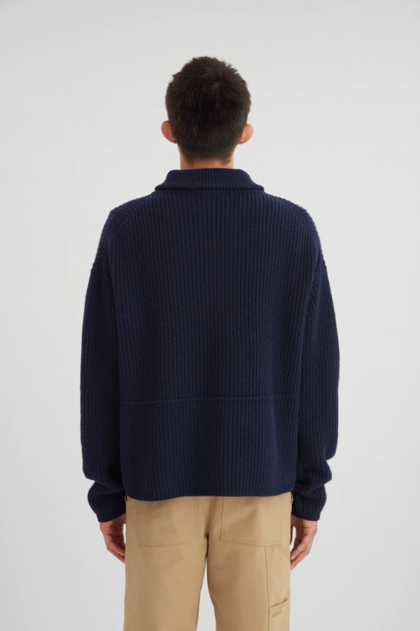 Team Halfzip Sweater Navy Blue Axel Arigato