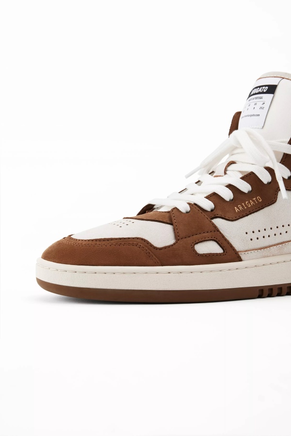 Axel Arigato Beige Brown Dice Hi Sneaker
