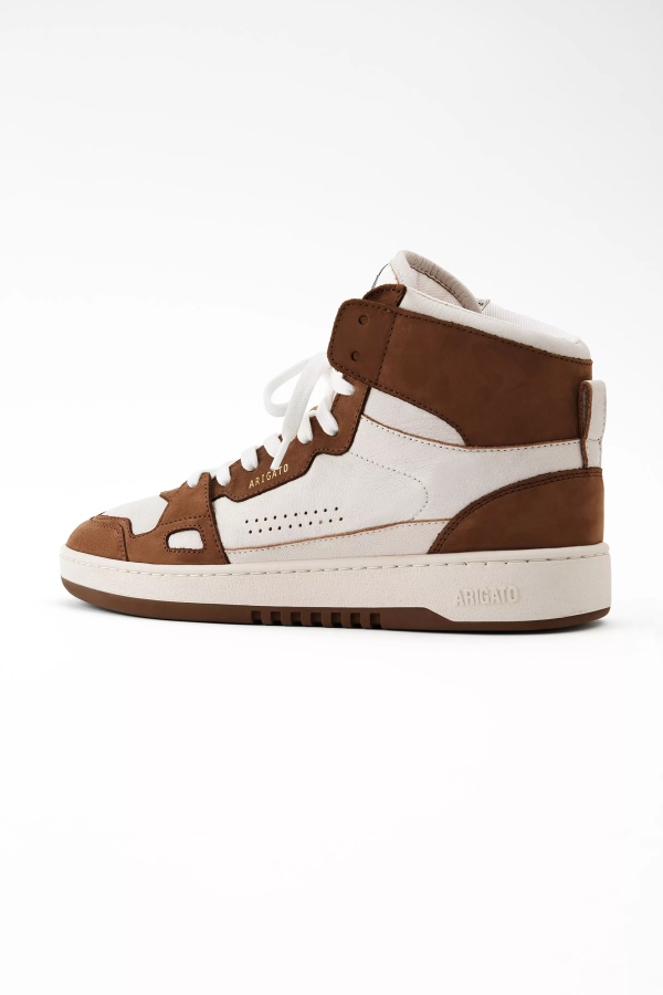 Axel Arigato Beige Brown Dice Hi Sneaker