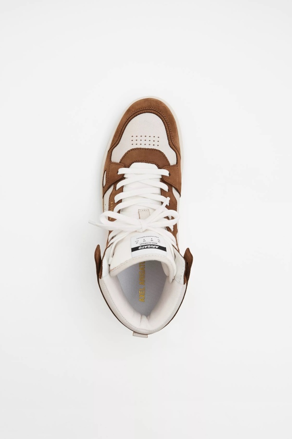 Axel Arigato Beige Brown Dice Hi Sneaker