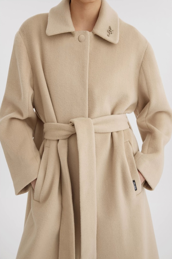 Millenium Wool Coat Axel Arigato Pale Beige