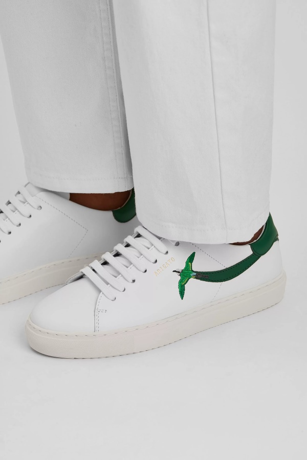 Clean 90 Stripe Bee Bird White Kale Green Axel Arigato