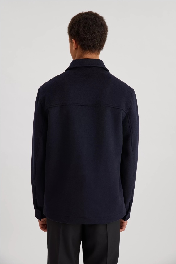 Campus Wool Shirt Navy Blue Axel Arigato