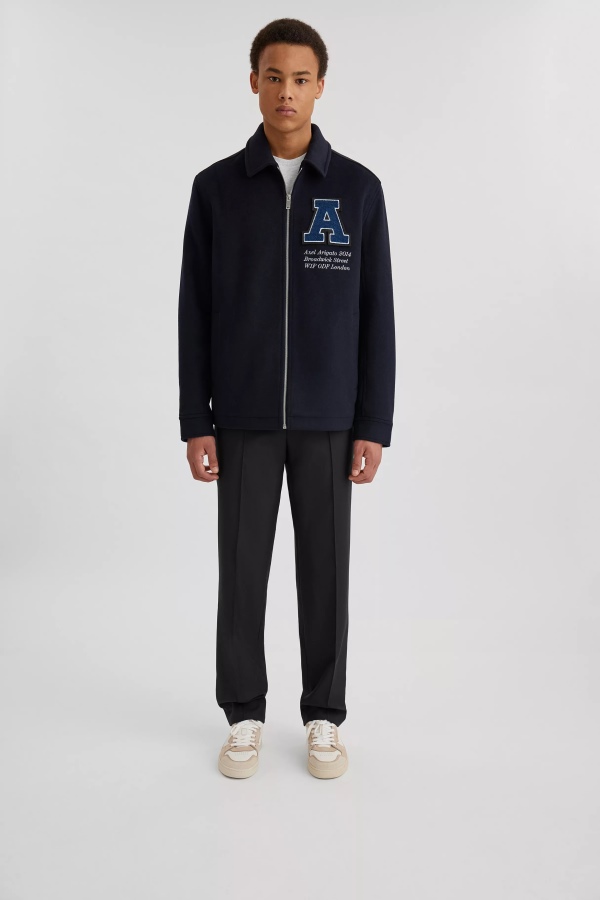 Campus Wool Shirt Navy Blue Axel Arigato