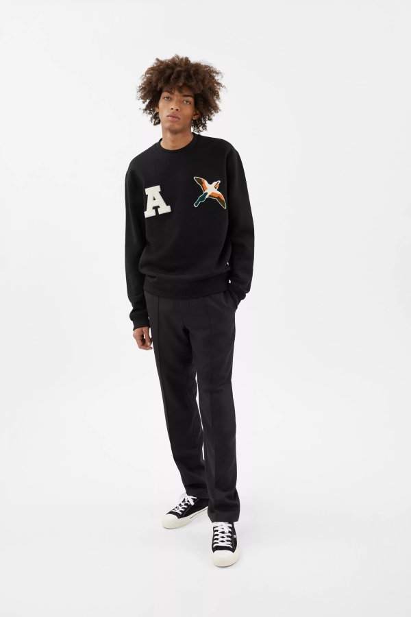 Varsity Bee Bird Sweatshirt Axel Arigato Black