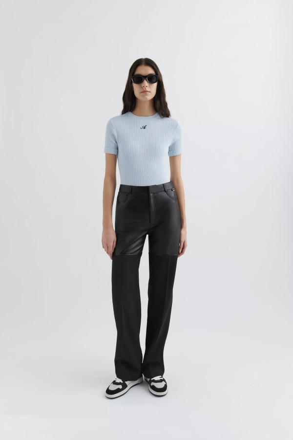 Axel Arigato Honour Knit T-shirt Light blue