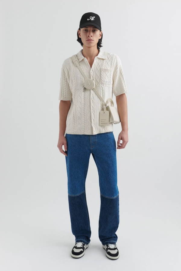 Sonic Knitted Shirt Ecru Axel Arigato