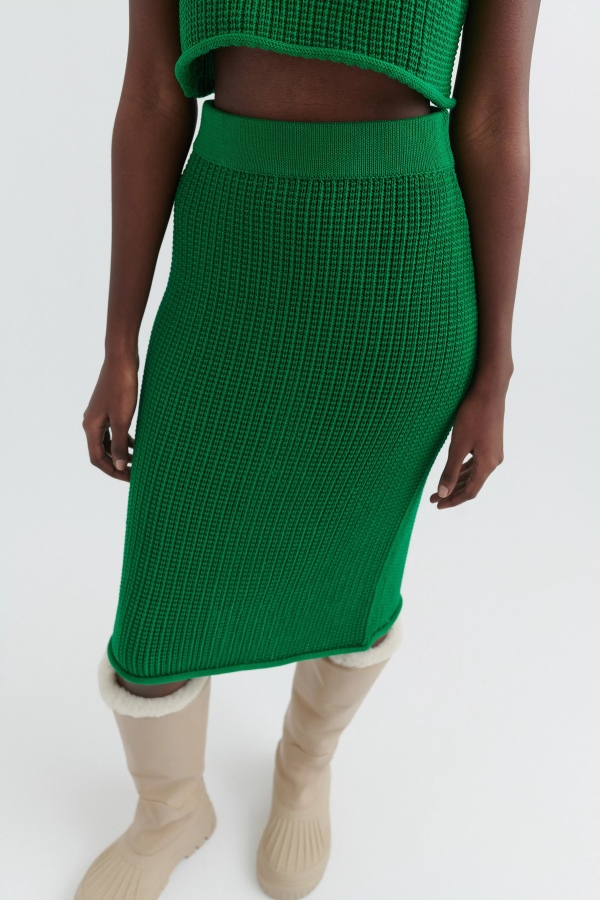 Axel Arigato Jolly Green Grid Skirt