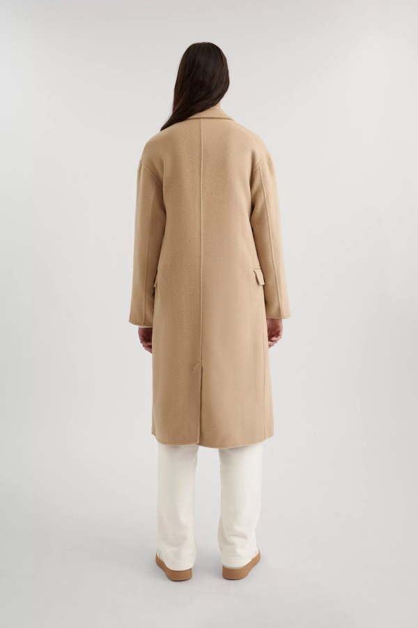 Dawn Wool Coat Pale Beige Axel Arigato