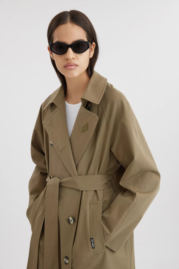 Globe Trench Coat Axel Arigato Olive Green