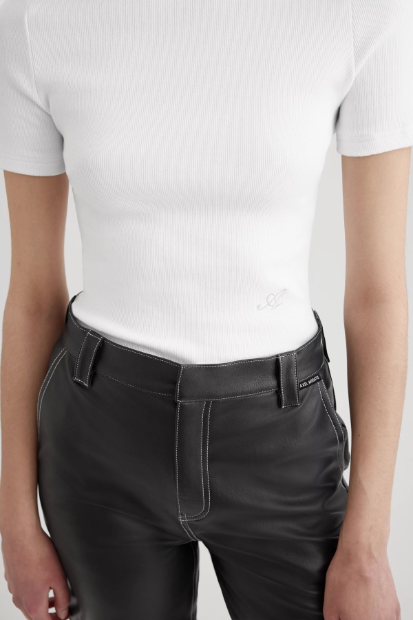 Axel Arigato Signature Slim Rib T-shirt White