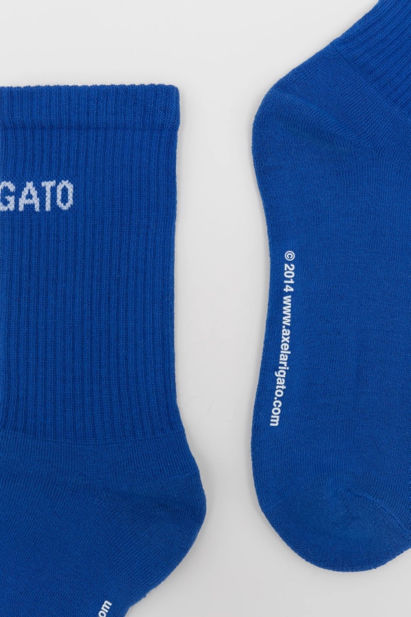 Axel Arigato Brand Blue Arigato Logo Tube Socks