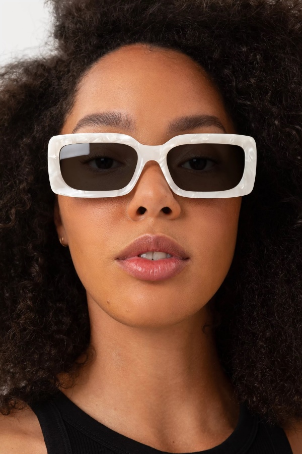 Arena Rectangular Sunglasses Axel Arigato White