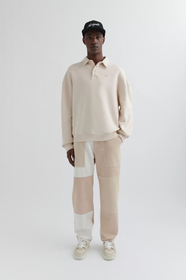 Signature Polo Sweatshirt Pale Beige Axel Arigato