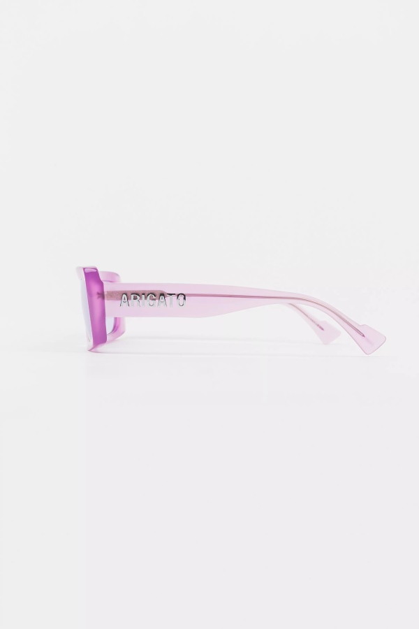 Axel Arigato Light Purple Transparent Arena Rectangular Sunglasses