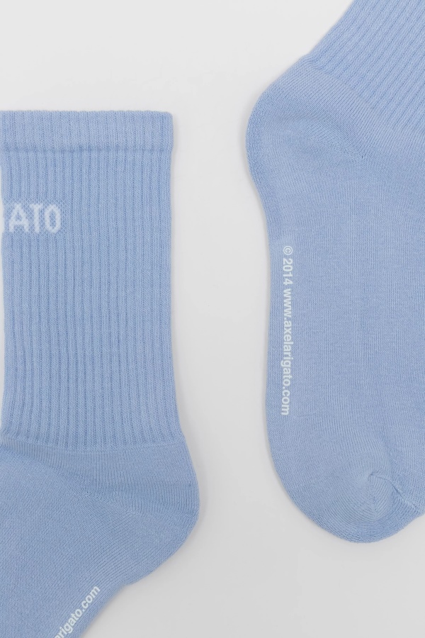 Arigato Logo Tube Socks Axel Arigato Skyway Blue