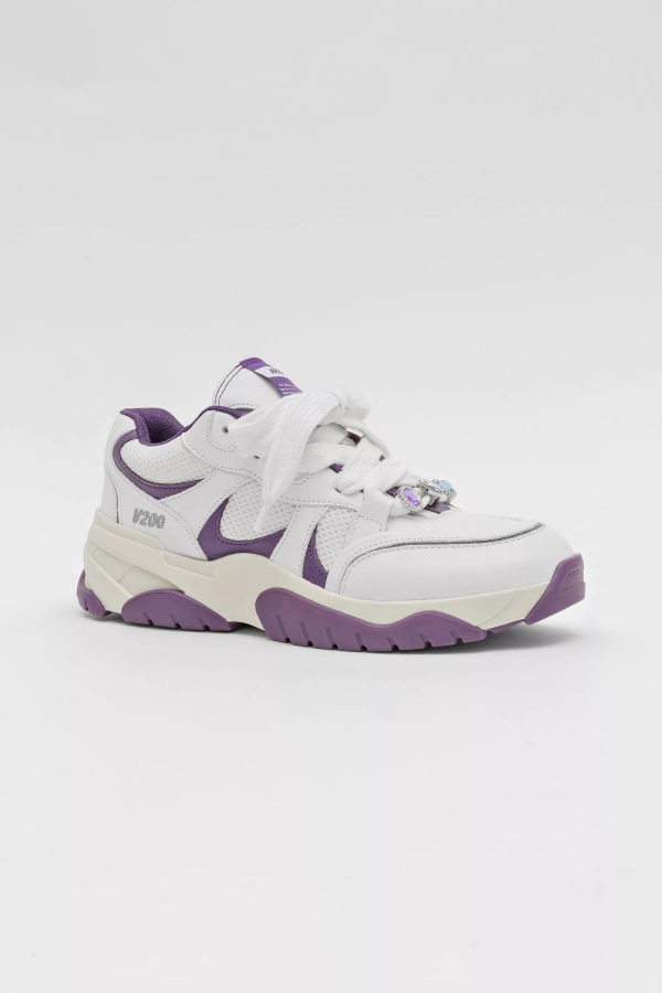 Axel Arigato White Purple Catfish Lo