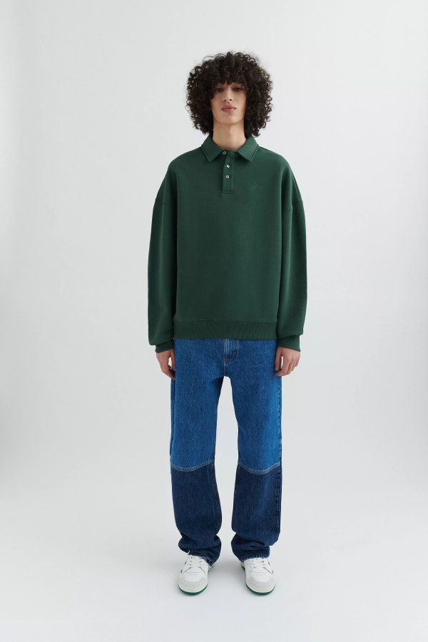 Signature Polo Sweatshirt Axel Arigato Dark Green