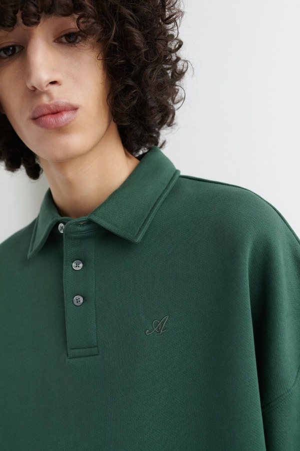 Signature Polo Sweatshirt Axel Arigato Dark Green
