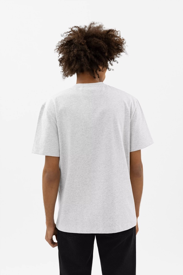 Axel Arigato Focus Logo T-shirt Light Grey Mﾨﾦlange