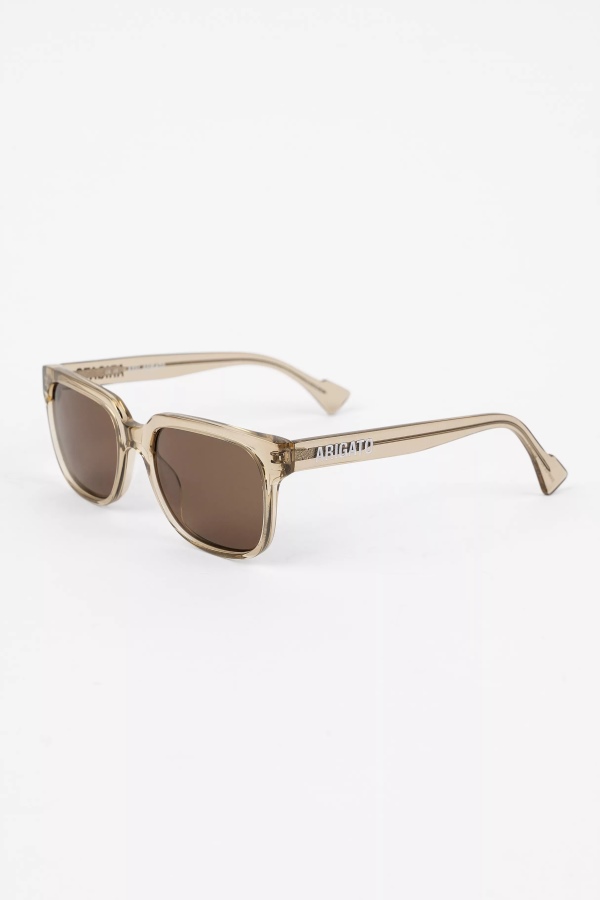 Axel Arigato Transparent Sand Brown Jet Square Sunglasses