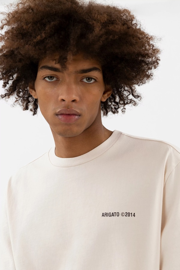 Axel Arigato Pale Beige Monogram T-shirt