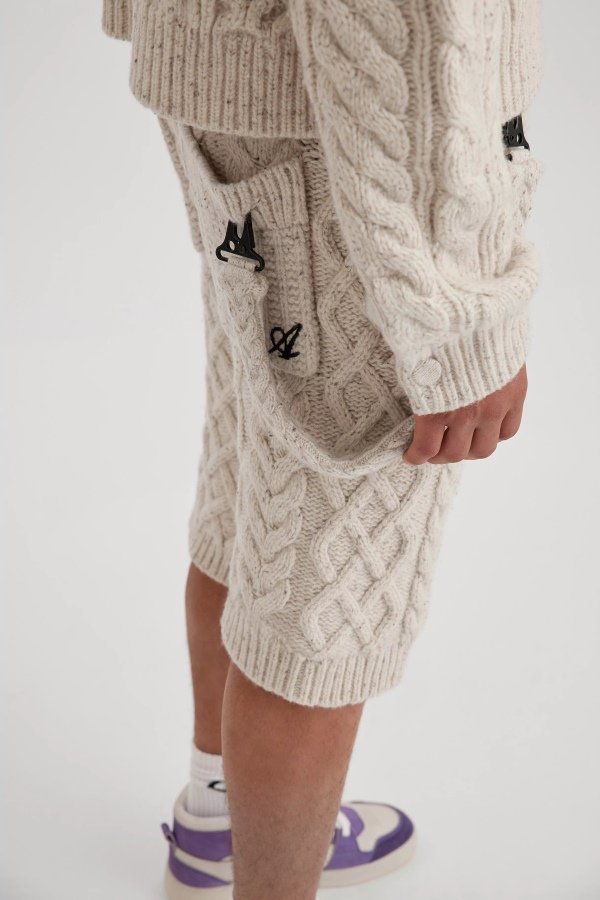 Axel Arigato Ecru Neps Shorts