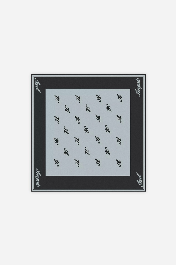 Axel Arigato Black Volcanic Ash Signature Silk Scarf