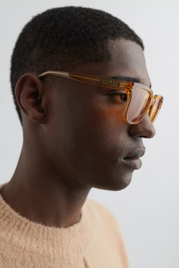 Jet Square Sunglasses Axel Arigato Orange Dark Honey