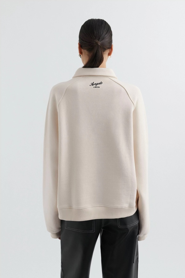 Sunday Polo Sweatshirt Pale Beige Axel Arigato