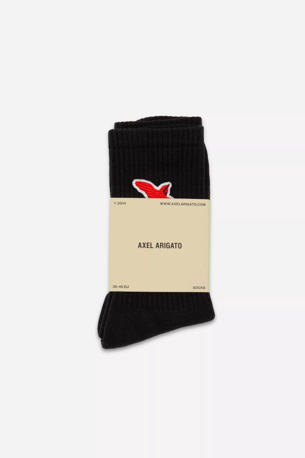 Rouge Bee Bird Tube Socks Axel Arigato Black