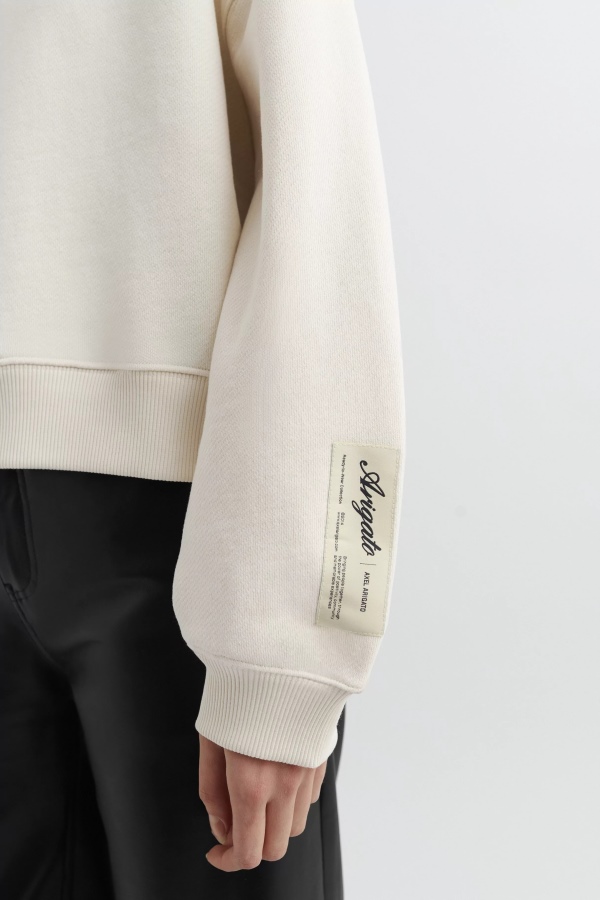 Axel Arigato Pale Beige Solid Sweatshirt