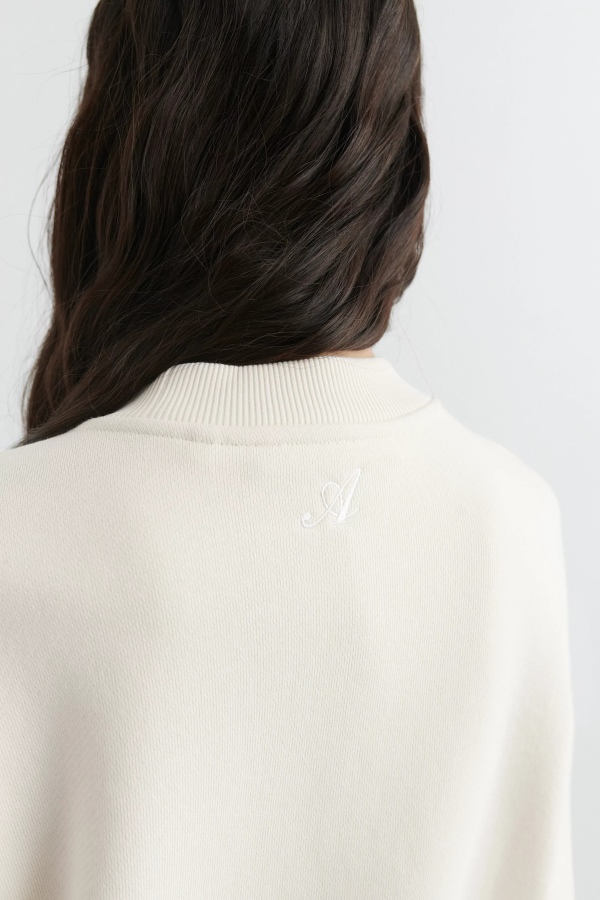 Axel Arigato Pale Beige Solid Sweatshirt