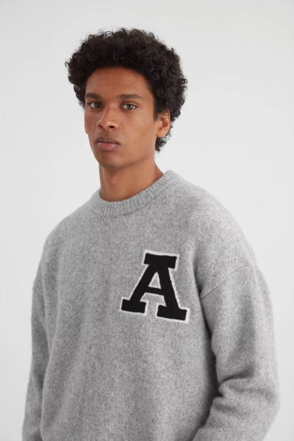 Team Sweater Axel Arigato Grey Melange