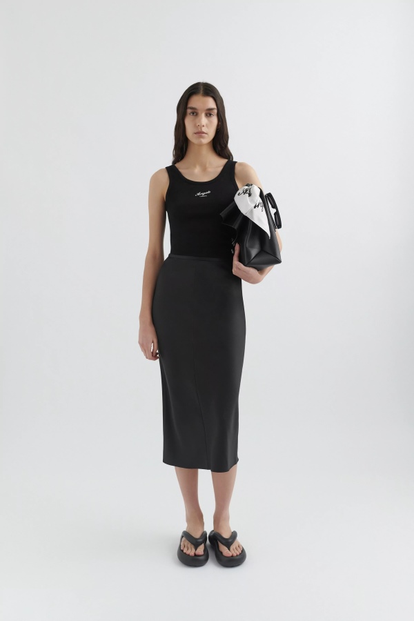 Signature Silk Skirt Axel Arigato Black