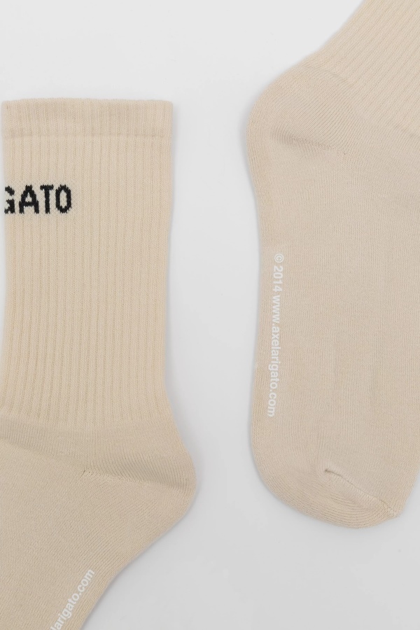 Axel Arigato Arigato Logo Tube Socks Pale Beige