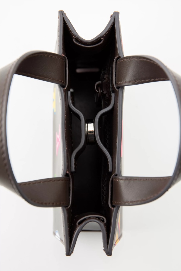 Trait Monogram Leather Bag Dark Brown Axel Arigato