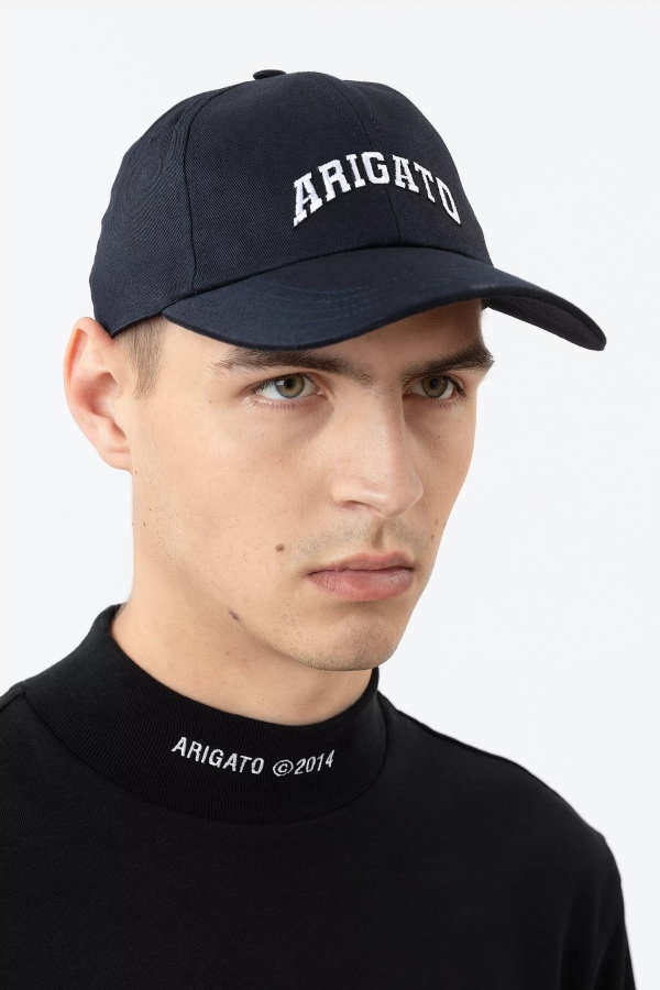 Axel Arigato Navy College Logo Cap